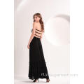 Zwarte strand casual maxi-jurk voor dames